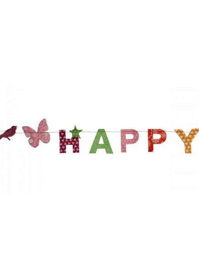 Hanging Garland Happy Birthday - Liberties Papers