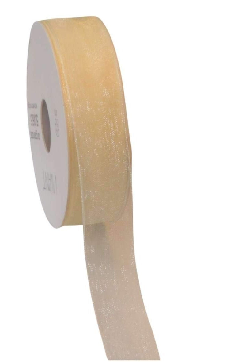 Organza Ribbon Ivory - Liberties Papers
