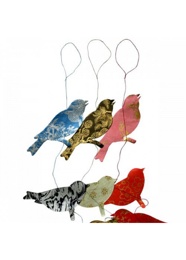 Hanging Garland Printed Birds - Liberties Papers