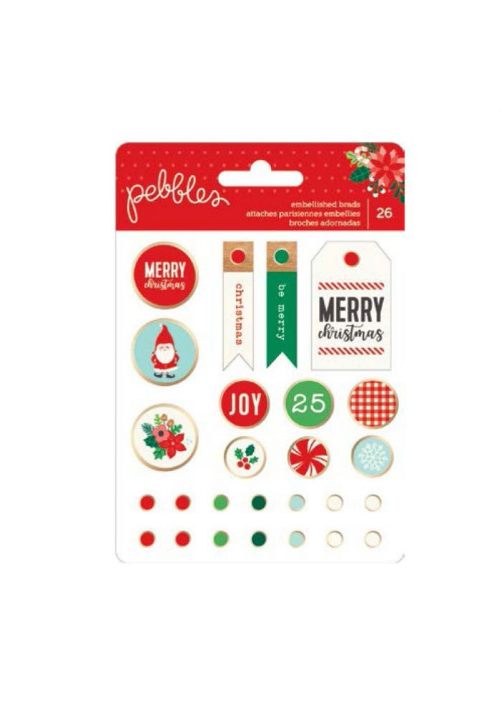 Badge Christmas Stickers - Liberties Papers