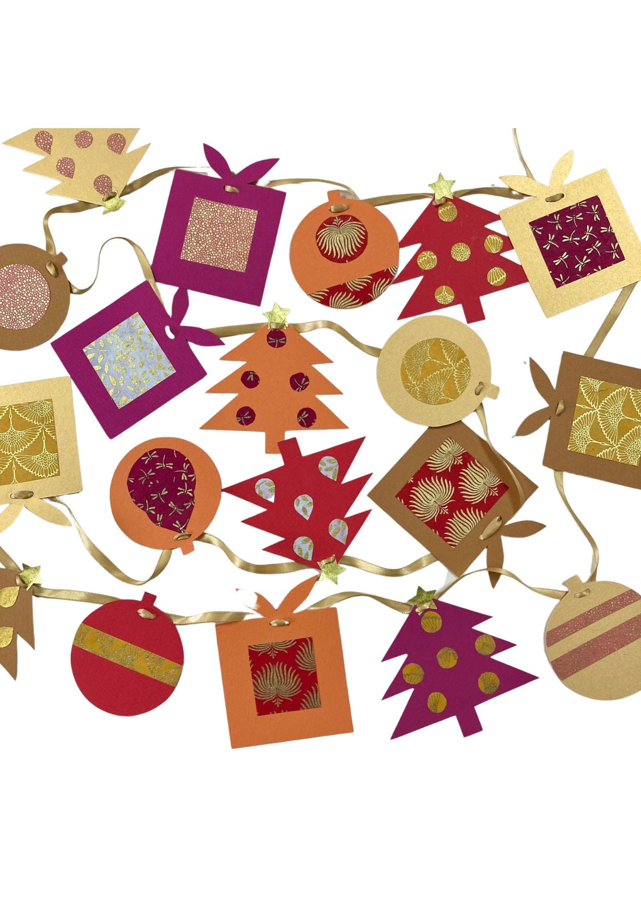 Christmas Bunting Craft Kit Gold - Liberties Papers