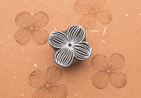 Striped Flower Block