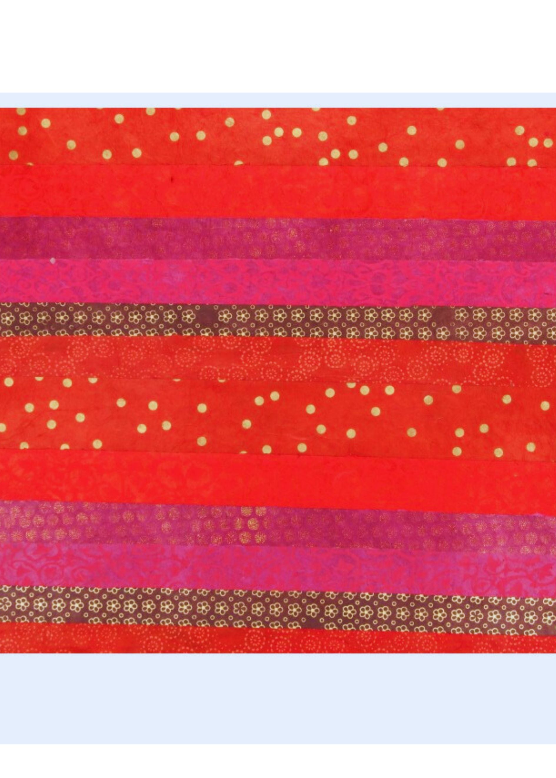 Nepalese Strip Sheet Red