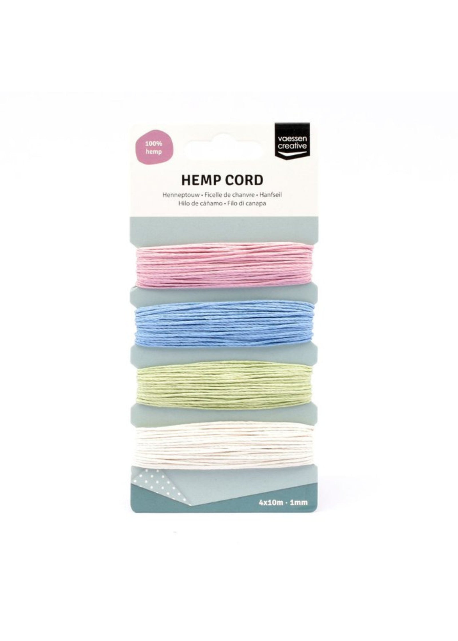 Hemp Cord - Mixed Pastel Colours - Liberties Papers