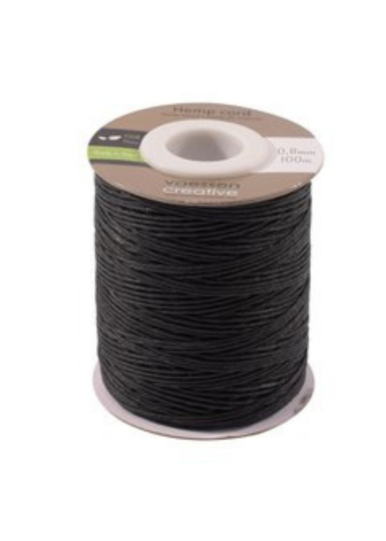 Hemp Cord .8mm - Black 100m roll - Liberties Papers