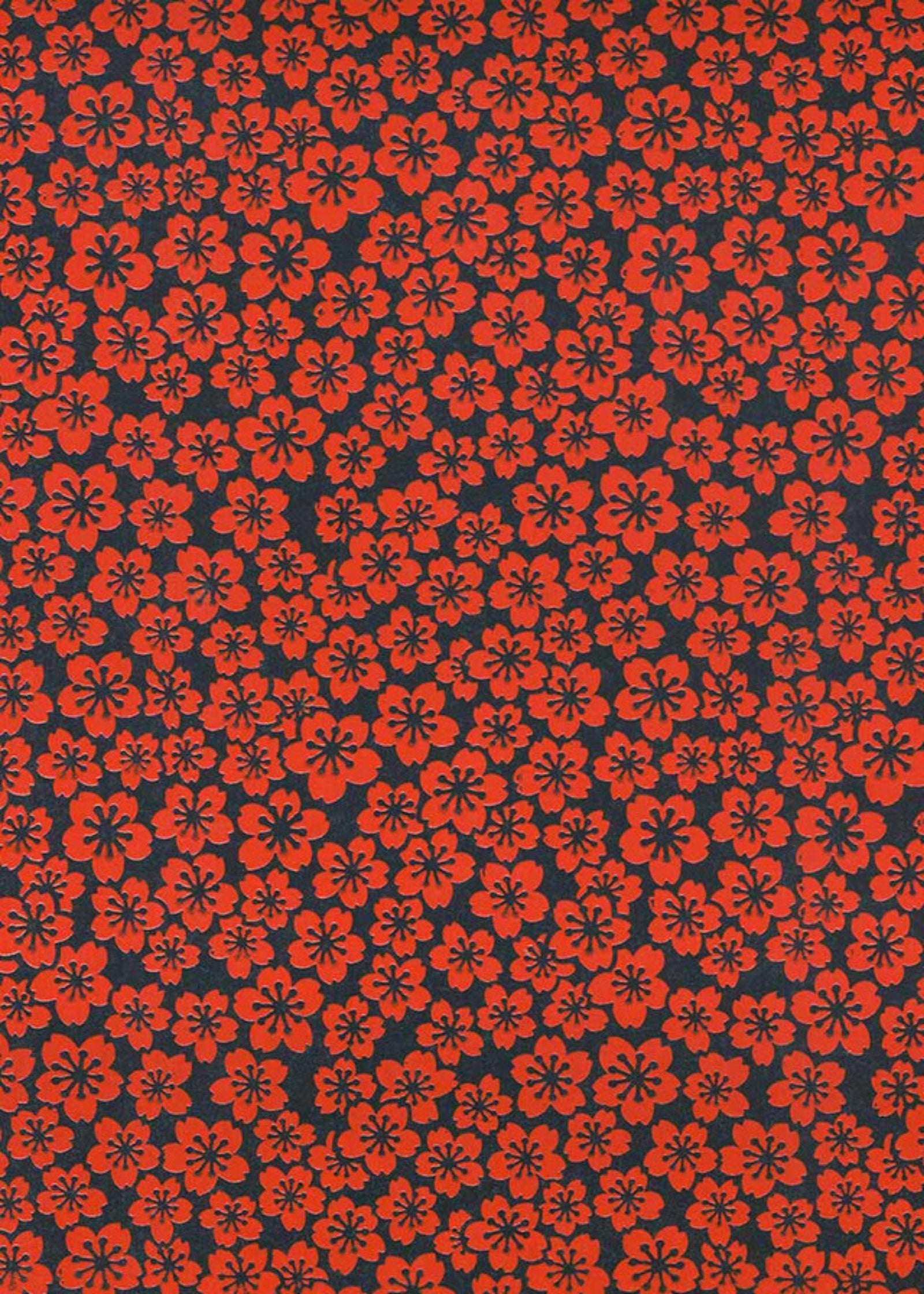 Lacquered Yuzen Sakura Red