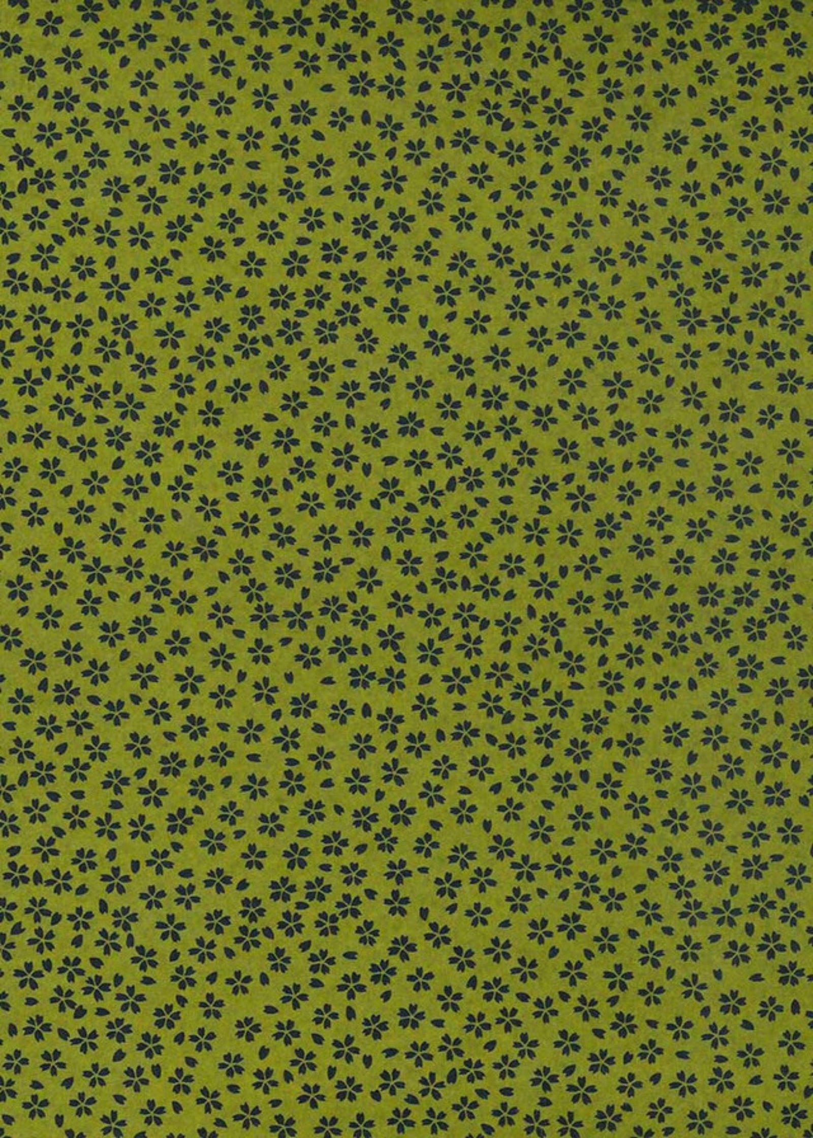 Lacquered Yuzen Sakura Green