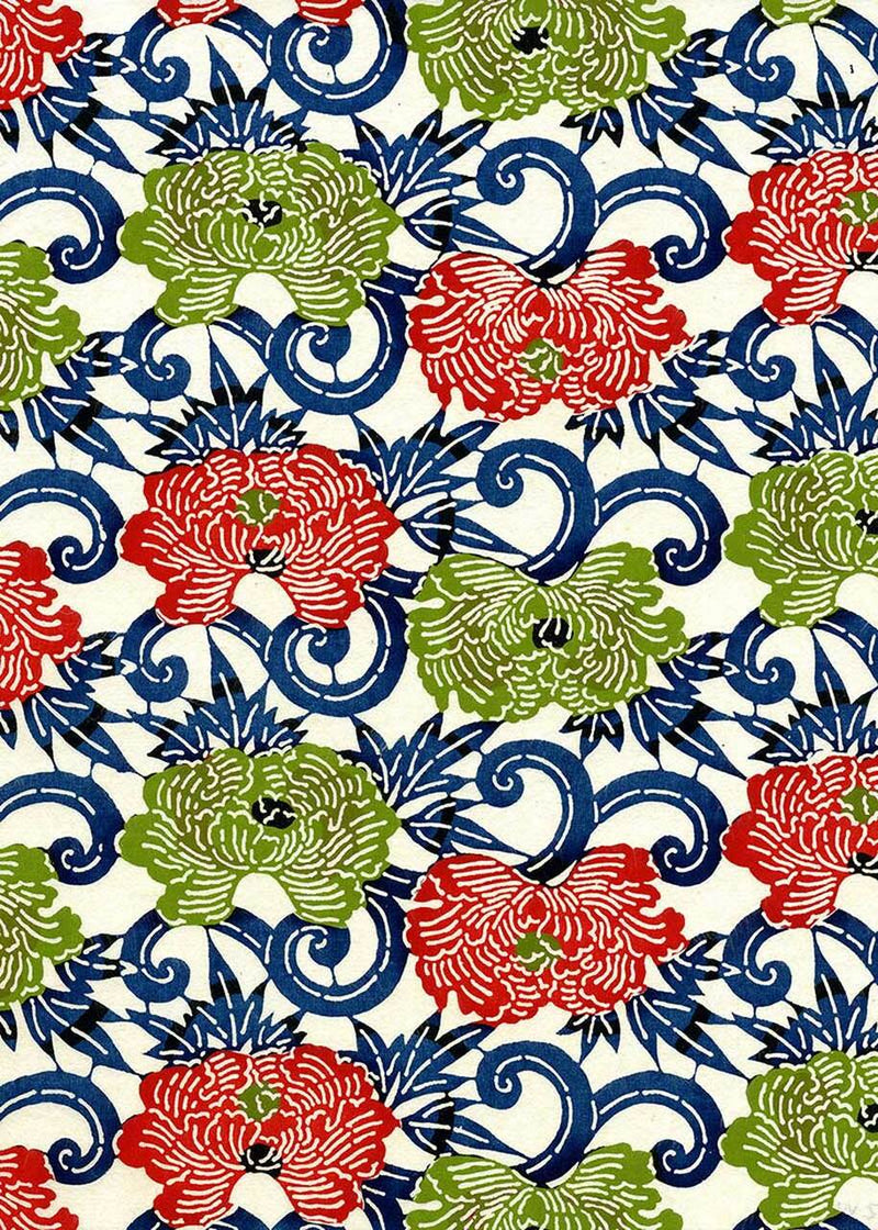 Katazome Shi - Oriental Poppy - Liberties Papers