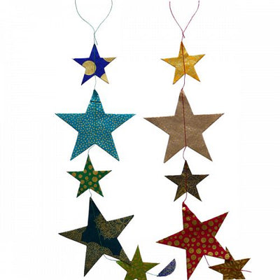 Hanging Garland Christmas Brocé Stars Single - Liberties Papers