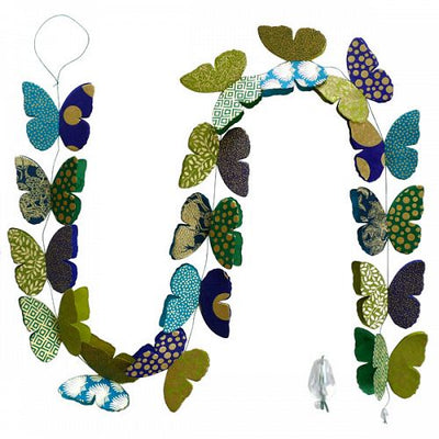 Hanging Garland Double Butterlies - Liberties Papers