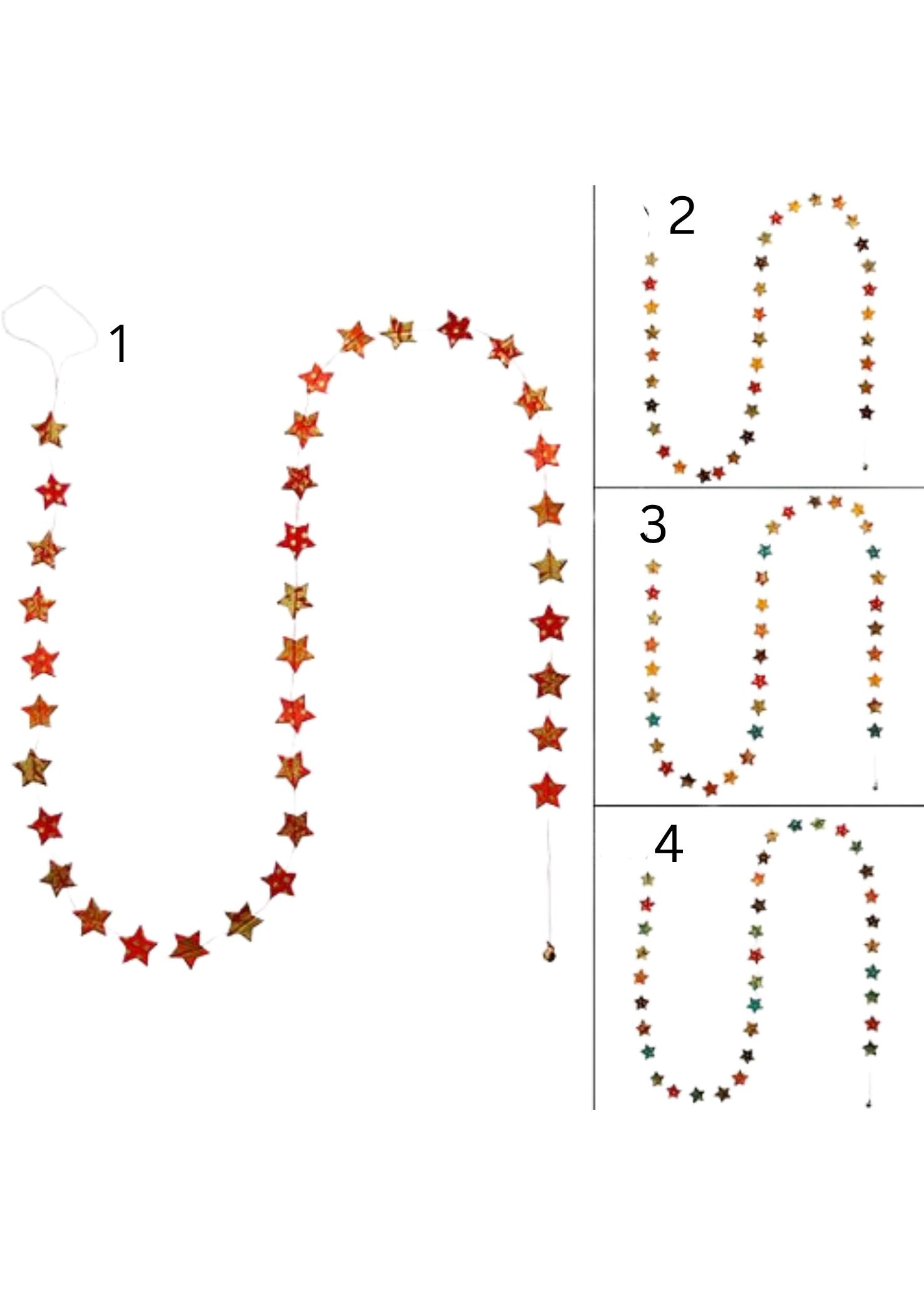 Hanging Garland Small Christmas Stars - Liberties Papers