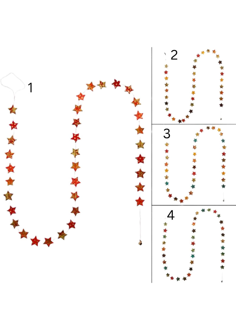 Hanging Garland Small Christmas Stars - Liberties Papers