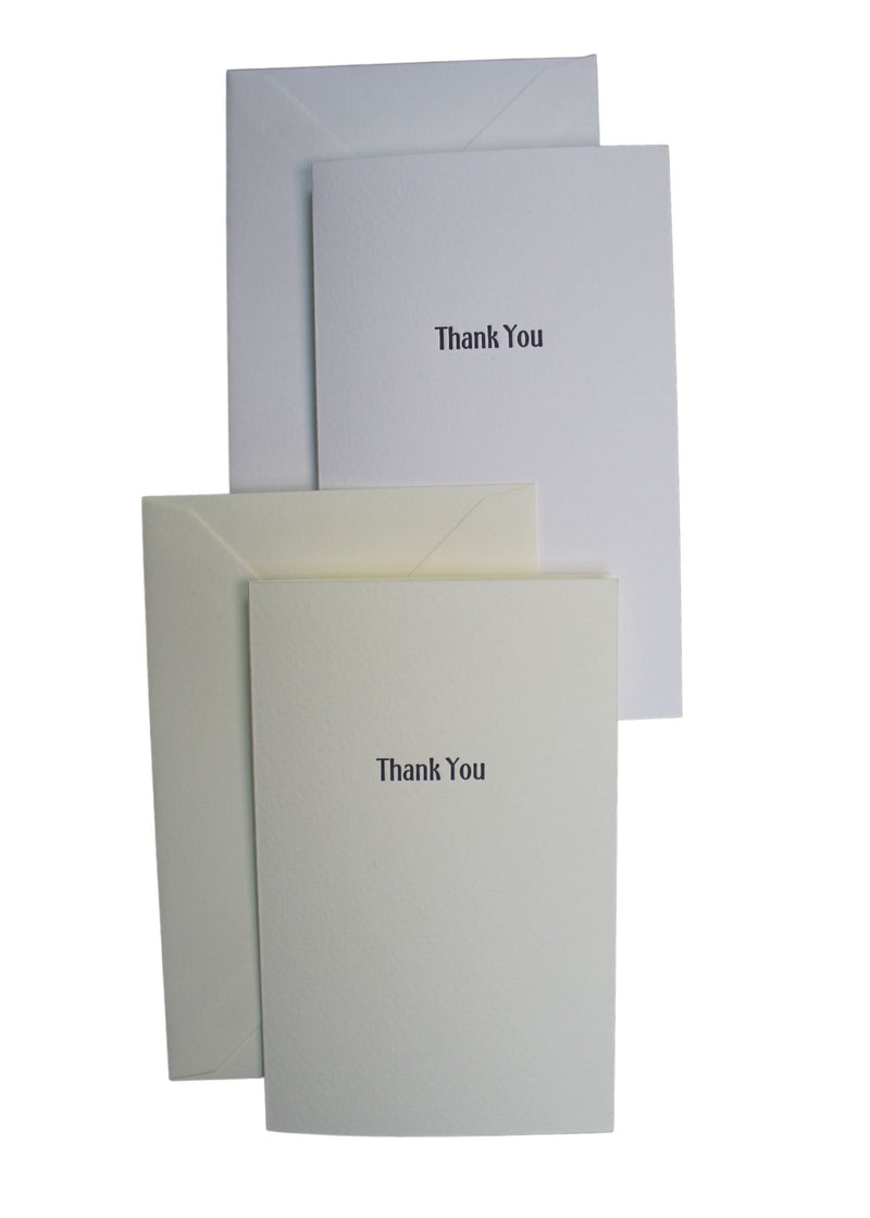 Letterpress Printed Thank You Cards - Liberties Papers