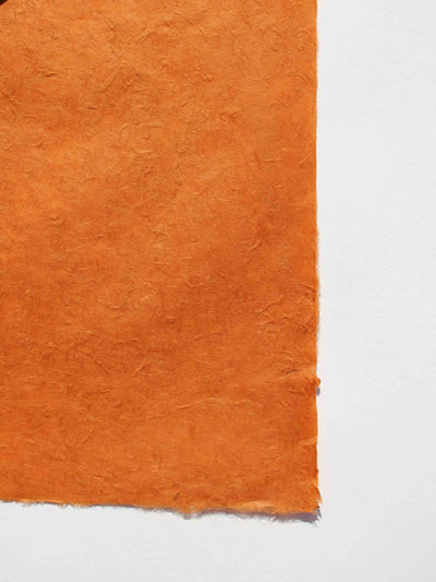 Nepalese Lokta Orange Ochre - Liberties Papers
