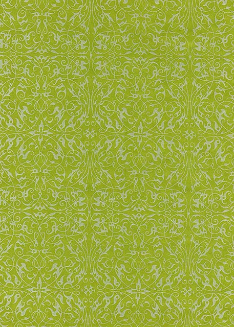Pearlised Filigree Lime - Liberties Papers