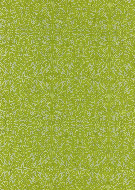 Pearlised Filigree Lime - Liberties Papers