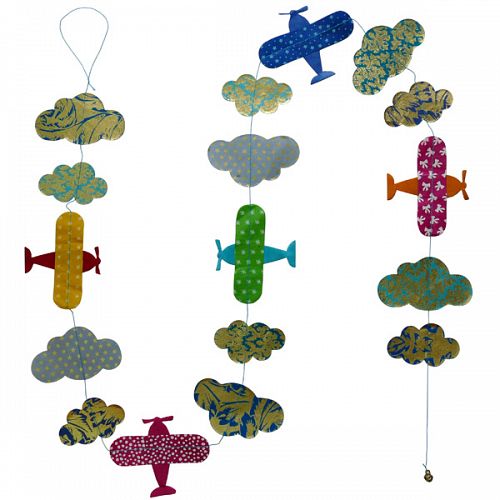 Hanging Garland Planes and Clouds - Liberties Papers