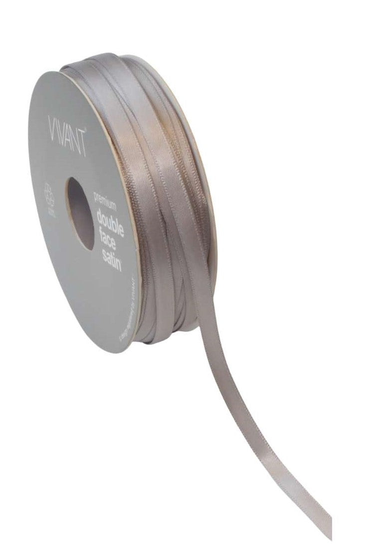 Satin Ribbon 6mm Silver - Liberties Papers