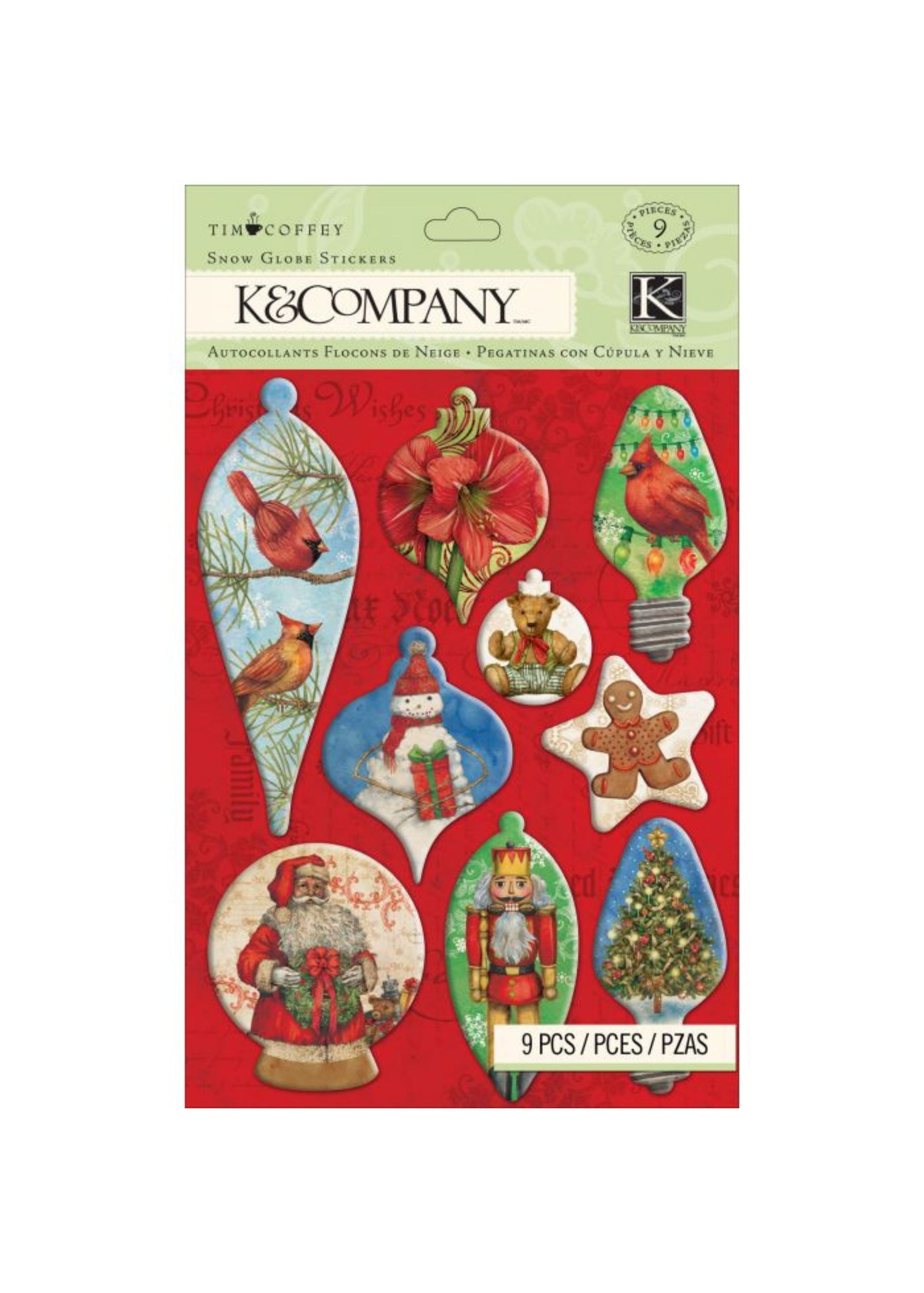 Snow Globe Christmas Stickers - Liberties Papers