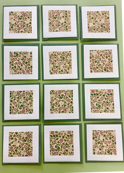 Hana Blossom Square Cards Isfahan - Liberties Papers
