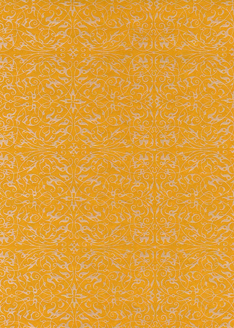 Pearlised Filigree Mango - Liberties Papers