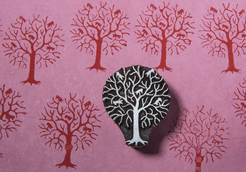 Tree With Birds 4 Block - Liberties Papers