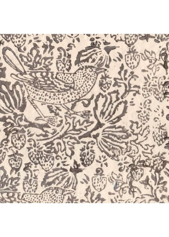 Nepalese Strawberry Thrush Block Print