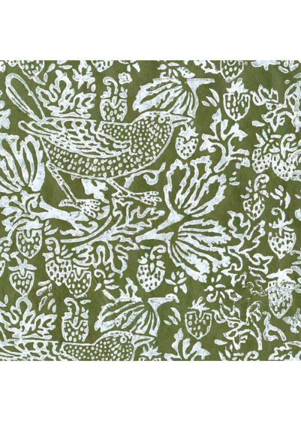 Nepalese Strawberry Thrush Block Print