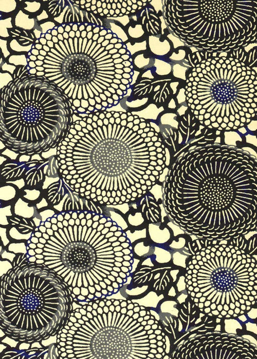 Chiyogami Black Dahlias - Liberties Papers