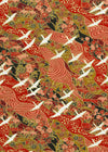 Chiyogami Crane Tapestry Red - Liberties Papers