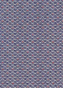 Chiyogami Scallop Navy - Liberties Papers