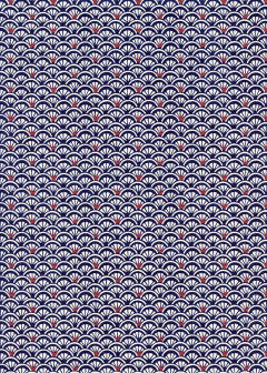 Chiyogami Scallop Navy - Liberties Papers