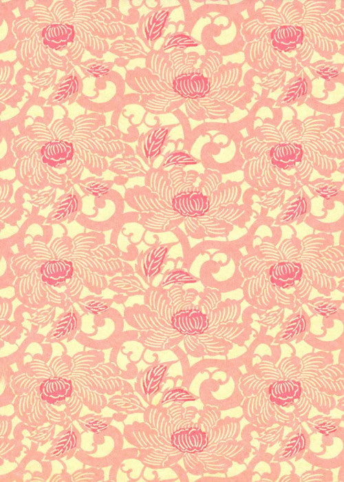 Chiyogami Pink Peony - Liberties Papers