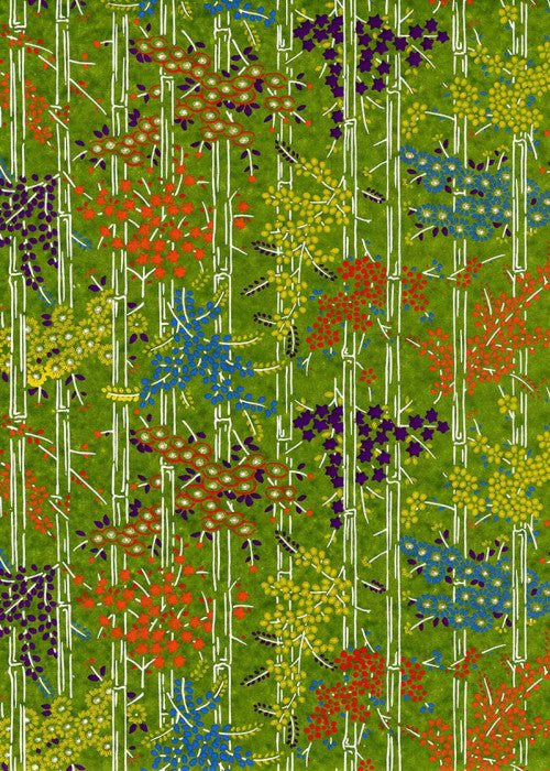 Chiyogami Arashiyama Green - Liberties Papers